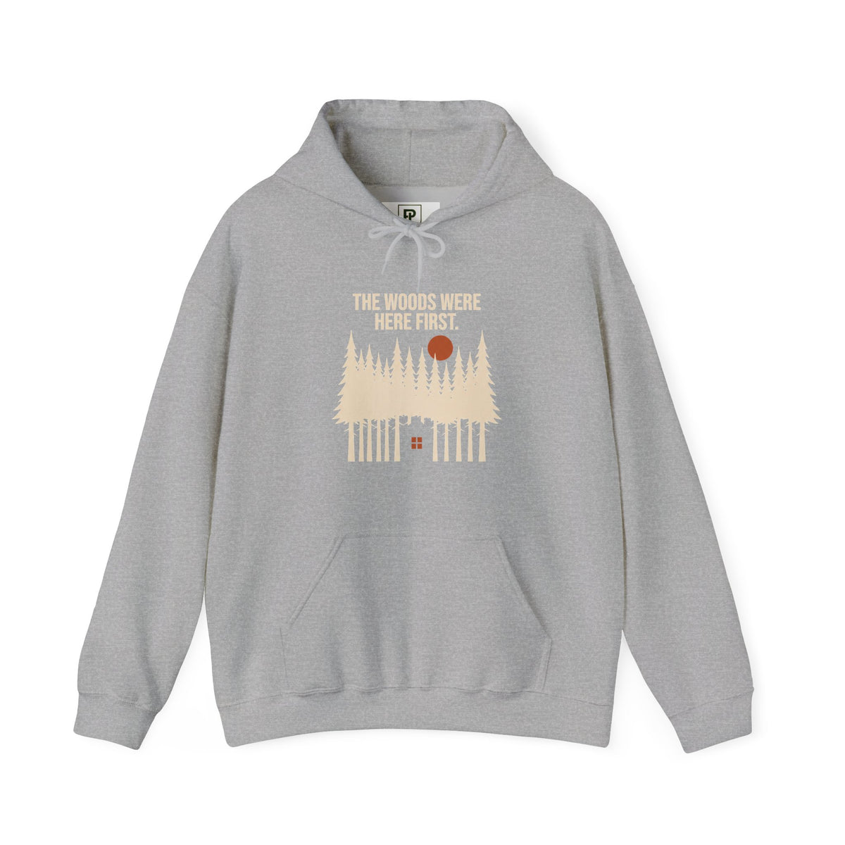 Hoodie - 'The Woods Were Home to Me' Retro Forest Sunset Hooded Sweatshirt