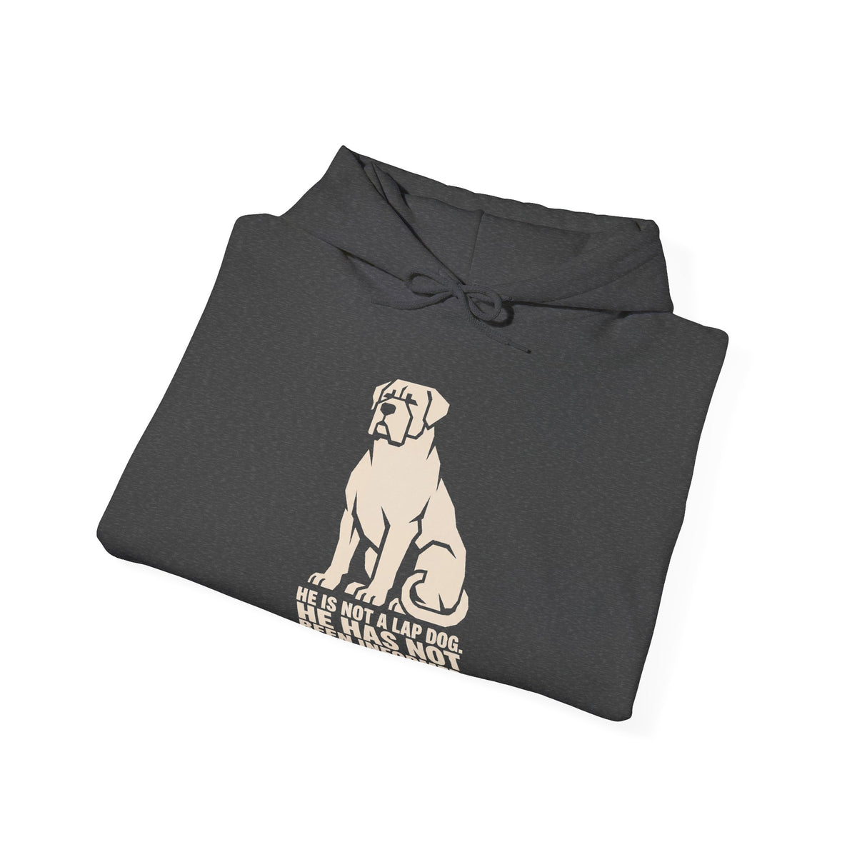 Dog Rescue Hoodie - 'He Has Not' Labrador Graphic Sweatshirt for Animal Lovers