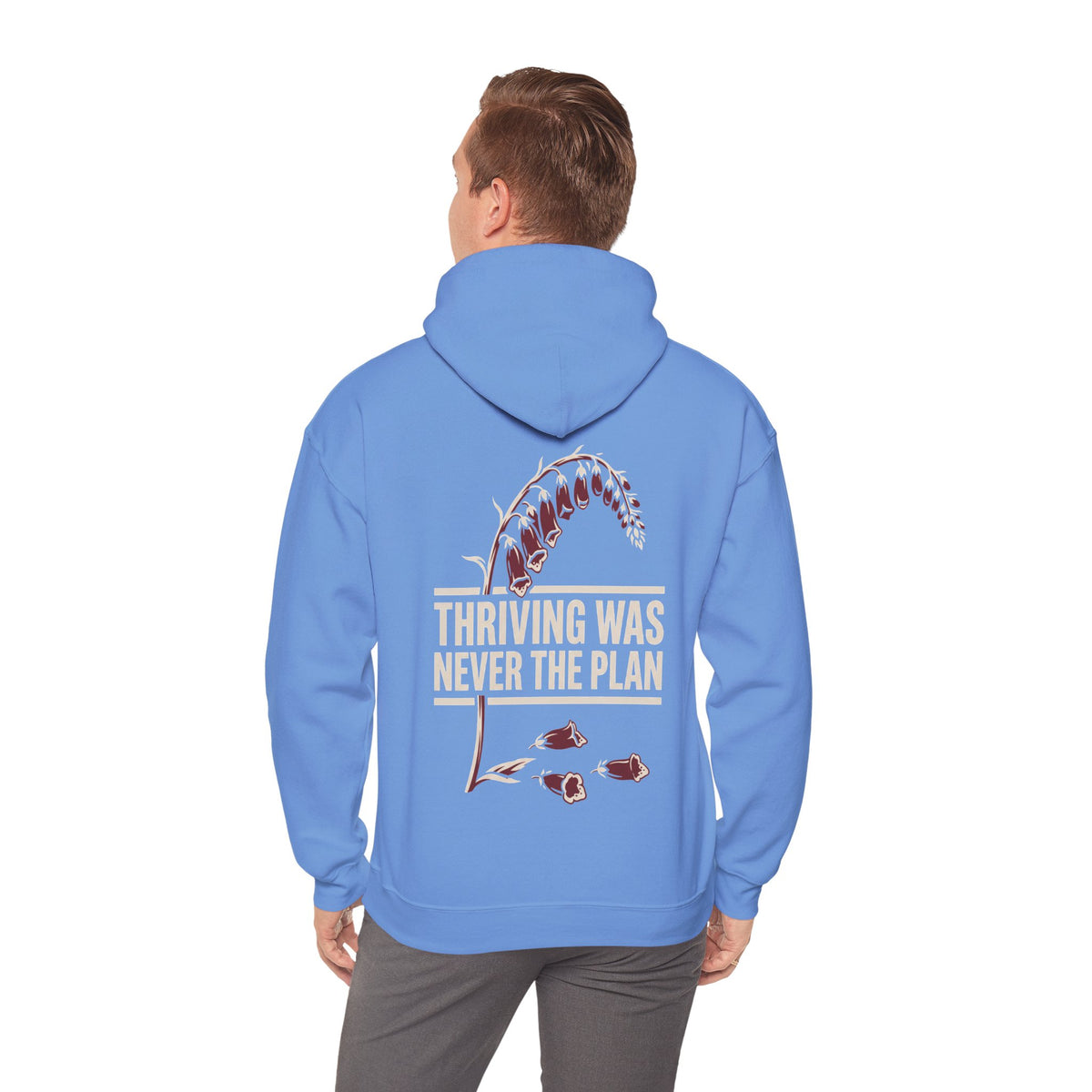Hoodie - "Thriving Was Never the Plan" Floral Graphic Hoodie