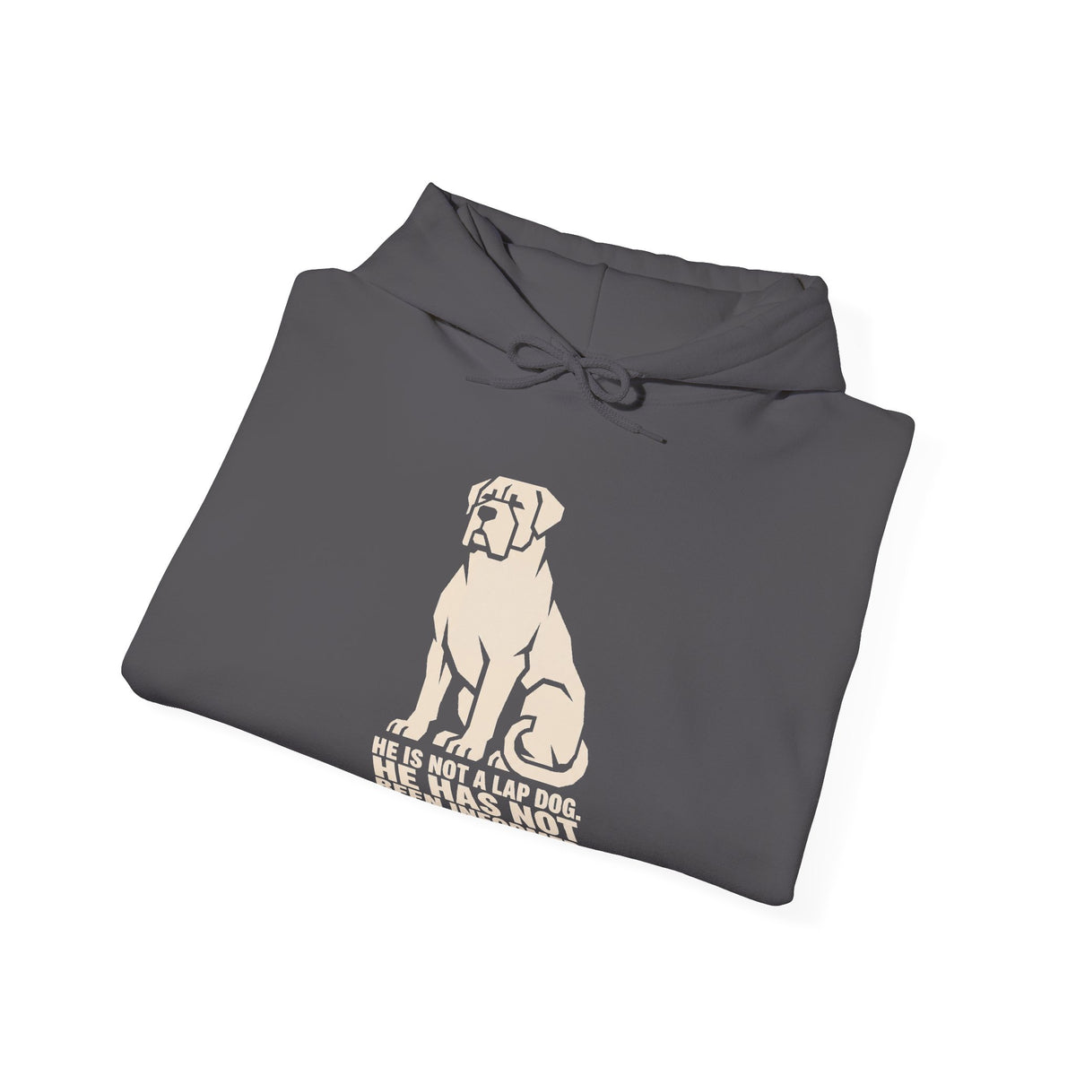 Dog Rescue Hoodie - 'He Has Not' Labrador Graphic Sweatshirt for Animal Lovers
