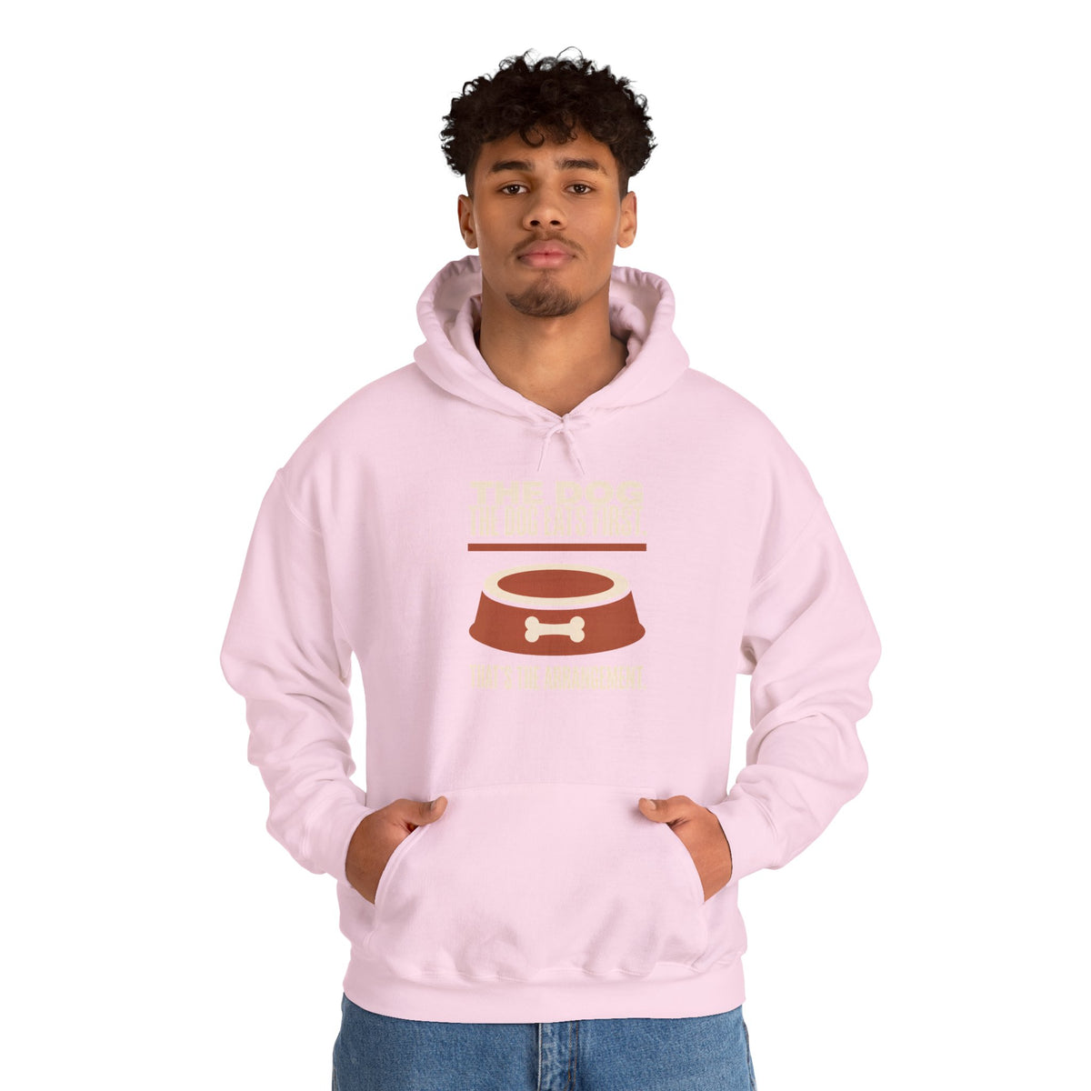 Hoodie — "The Dog Is My Favorite Child" Pet Lover Food Bowl Graphic Hoodie
