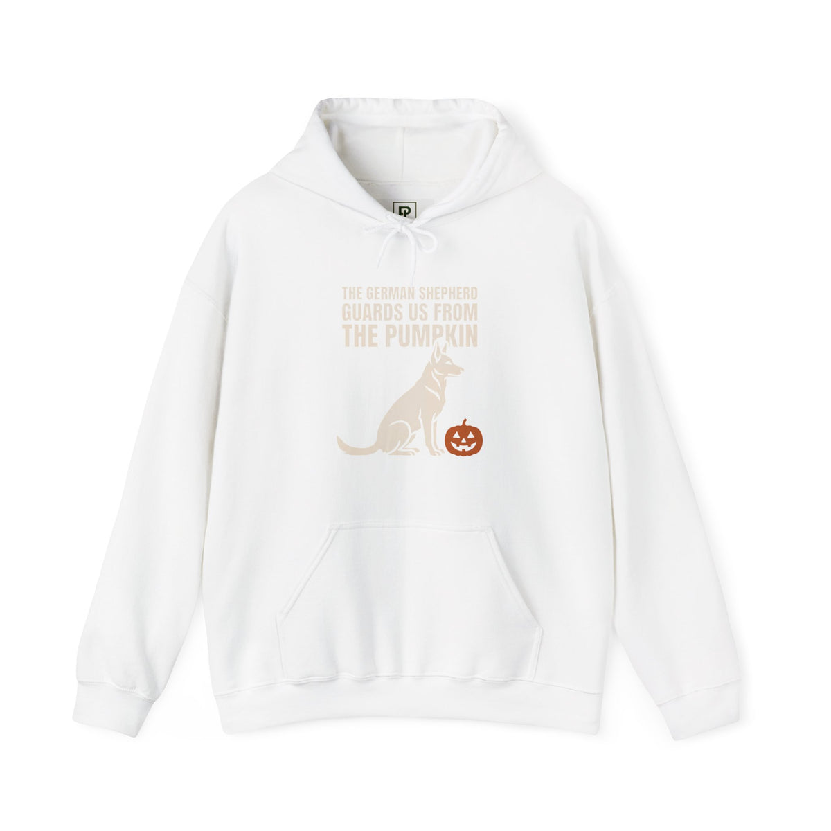 Halloween Kangaroo Hoodie — "She Thinks Her Siblings Are From the Pumpkin" Cute Fall Sweatshirt