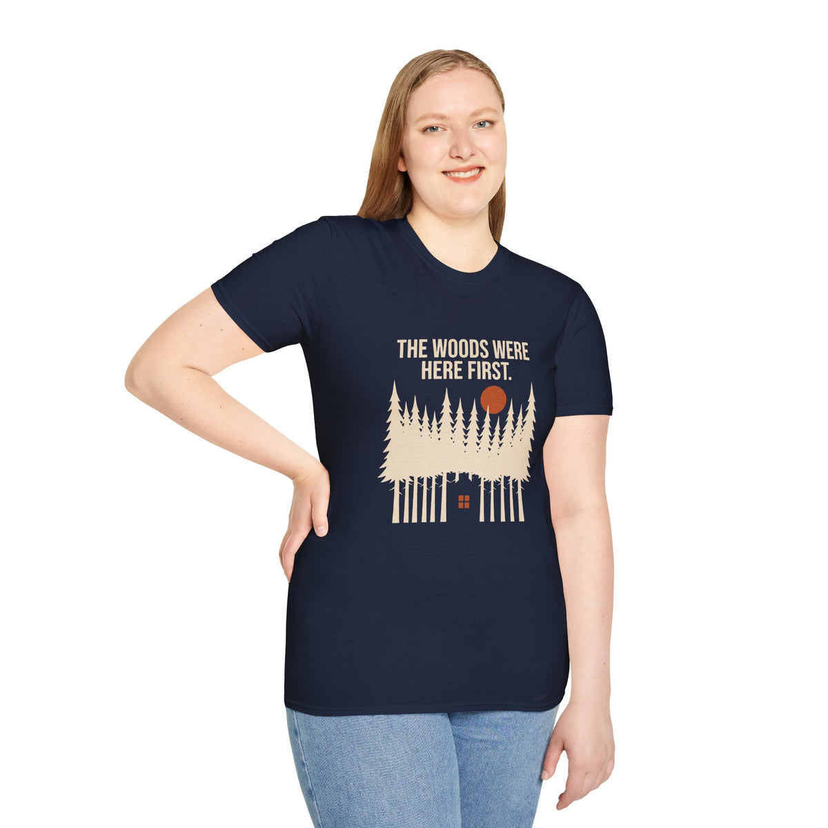 T-shirt — T-shirt graphique vintage "The Woods Were Here First"