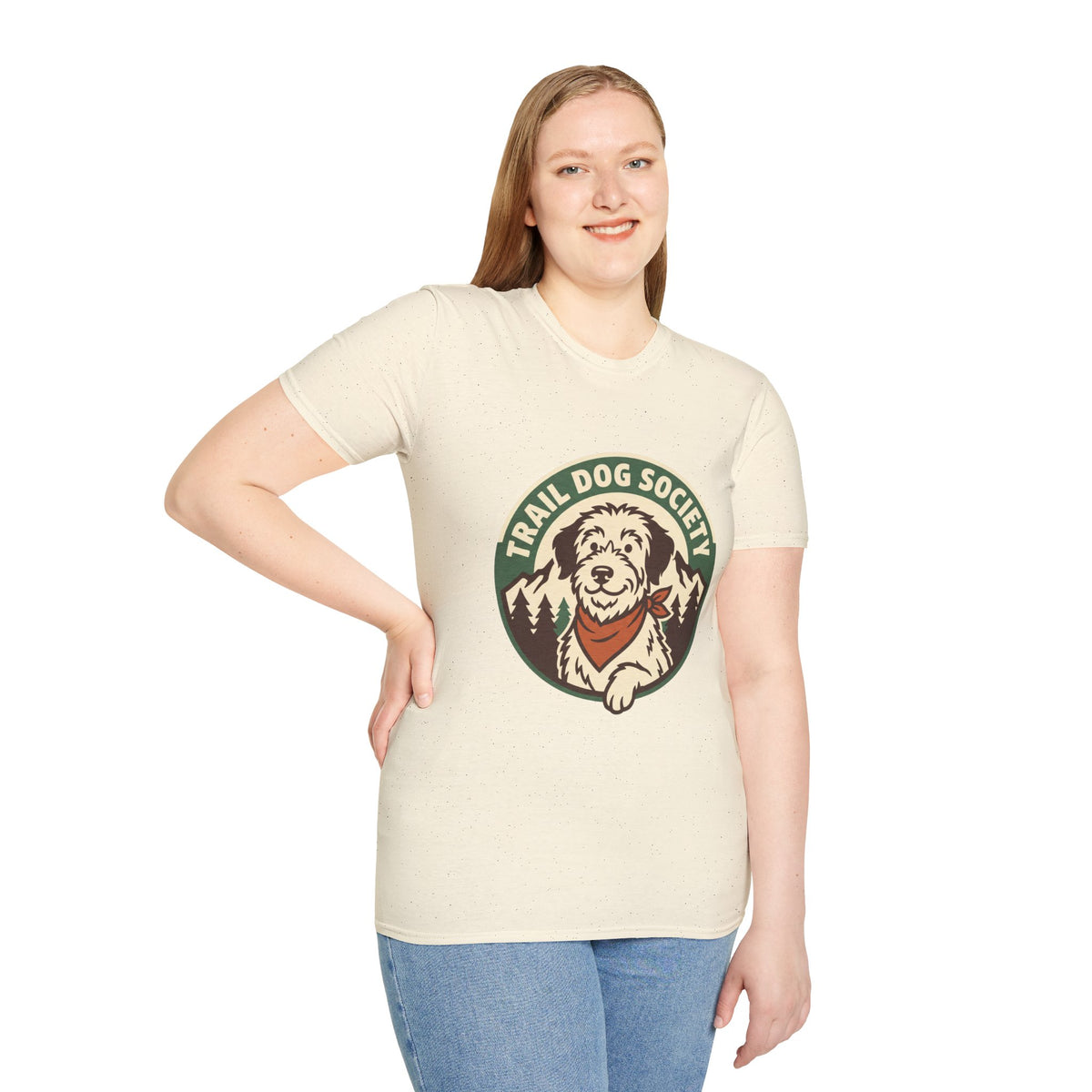 Trail Dog Society T‑Shirt — Outdoor Hiker Dog Graphic Tee
