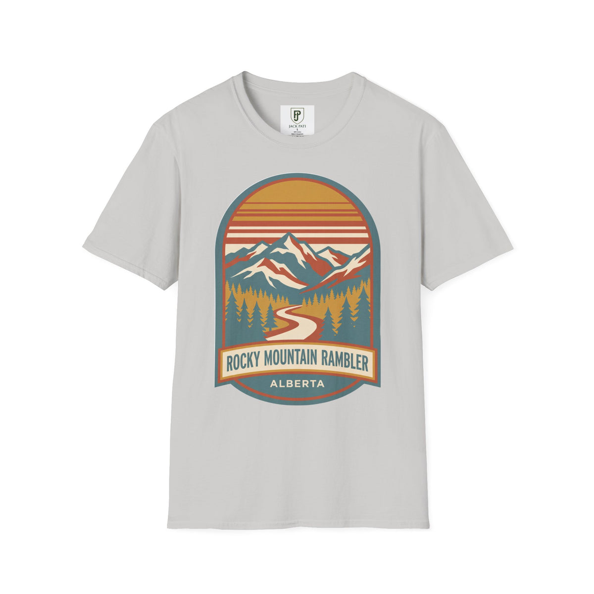 Rocky Mountain Rambler T-Shirt — Vintage Sunset Mountains Graphic (Alberta)