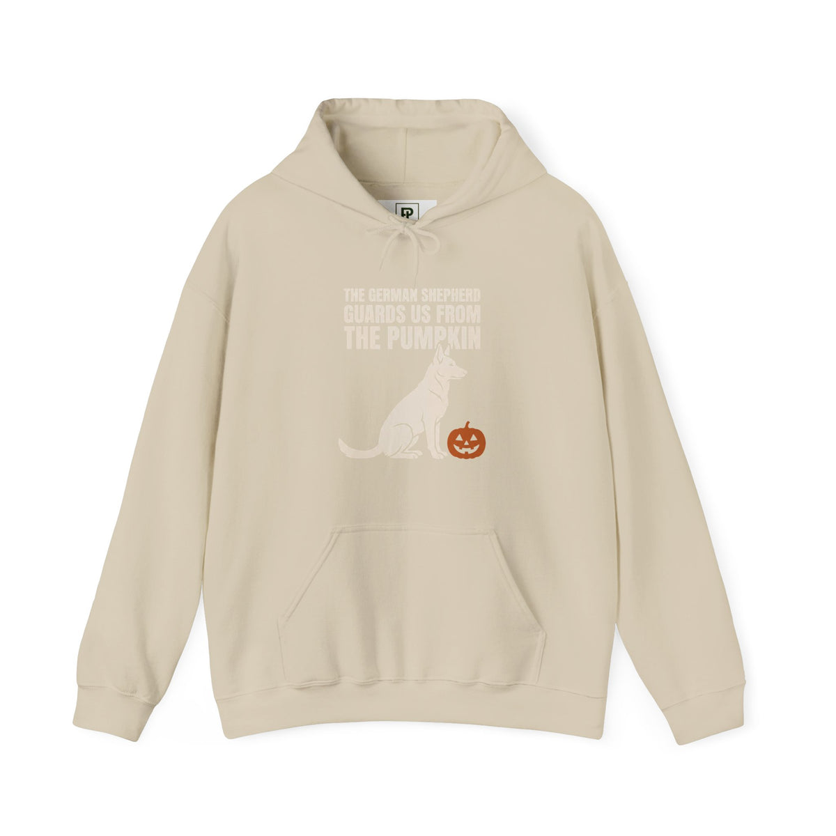 Halloween Kangaroo Hoodie — "She Thinks Her Siblings Are From the Pumpkin" Cute Fall Sweatshirt