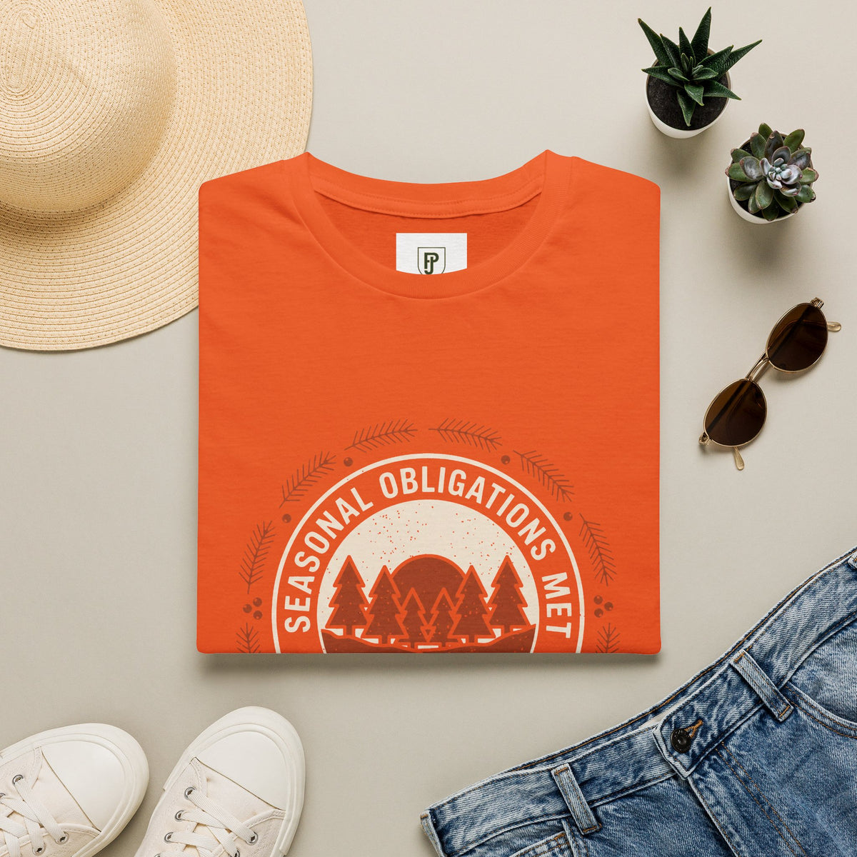 Outdoor Vibes T-Shirt — I'll Be Outside Forest Graphic Tee