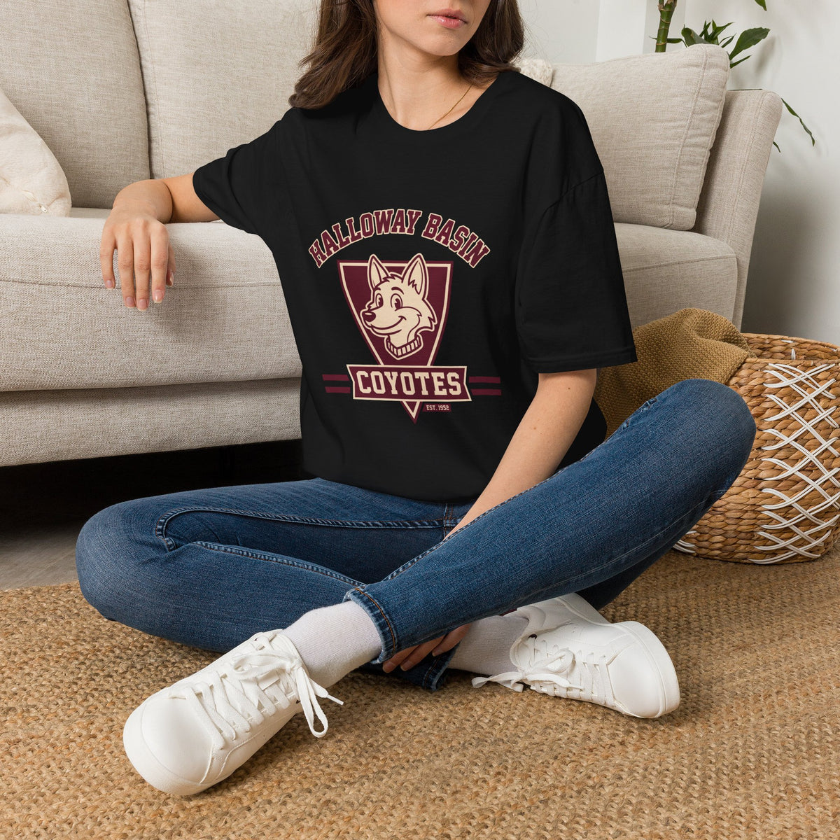 Halloway Basin Coyotes Tee — Vintage Mascot School Spirit T-Shirt