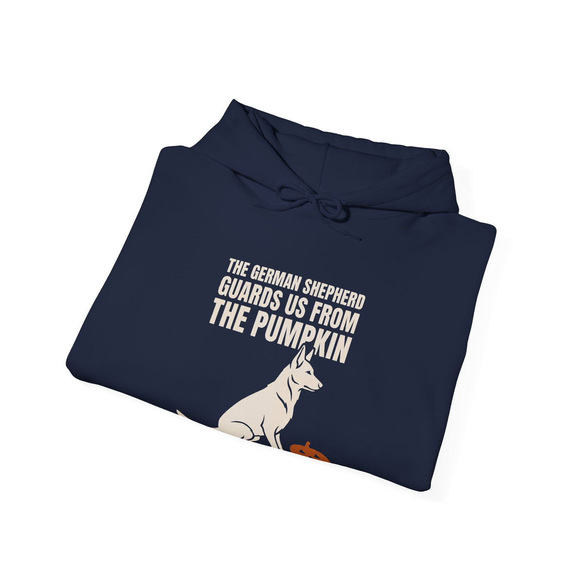 Halloween Kangaroo Hoodie — "She Thinks Her Siblings Are From the Pumpkin" Cute Fall Sweatshirt
