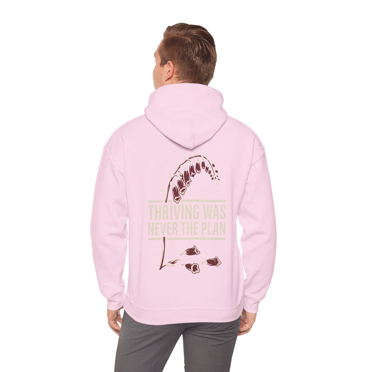 Hoodie - "Thriving Was Never the Plan" Floral Graphic Hoodie