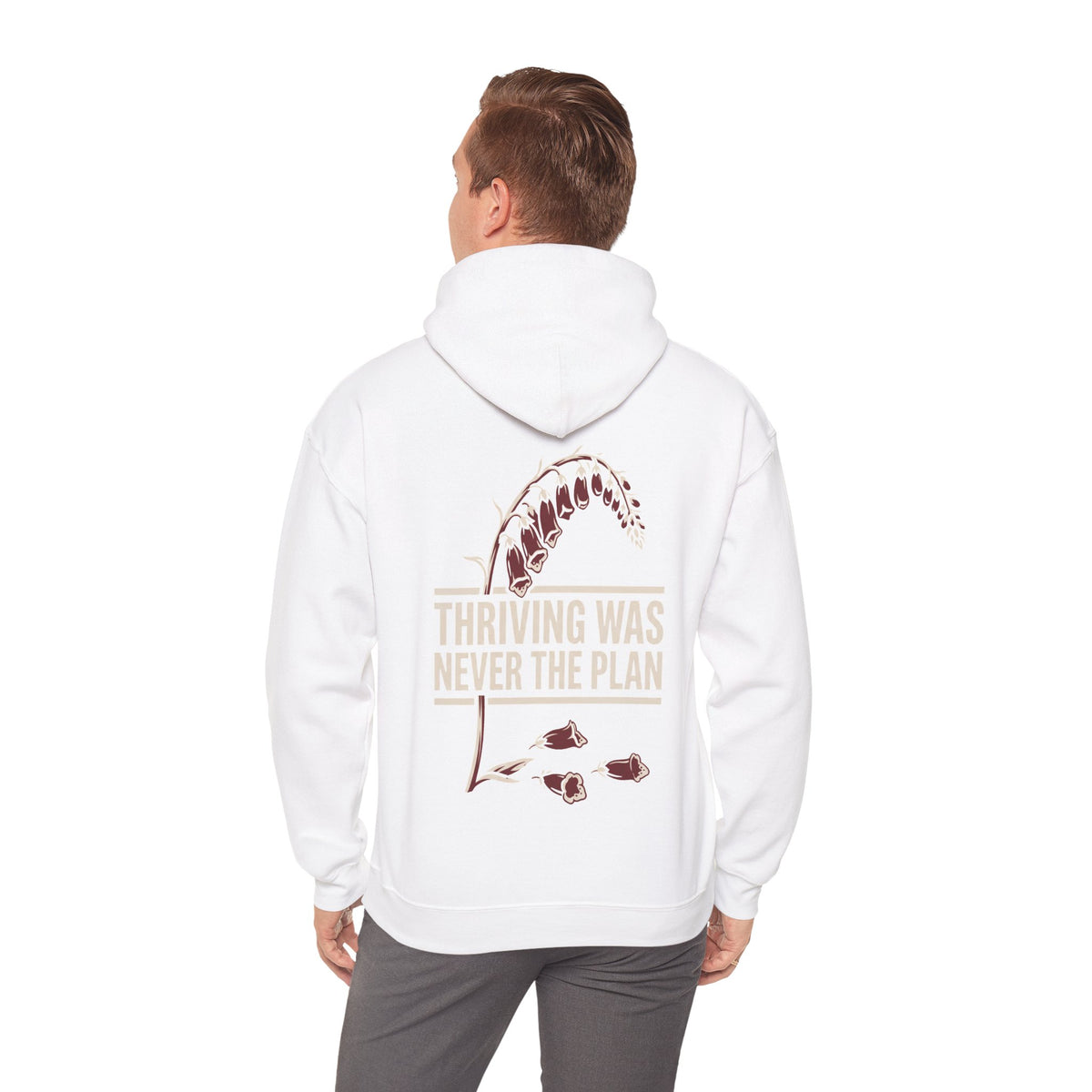 Hoodie - "Thriving Was Never the Plan" Floral Graphic Hoodie
