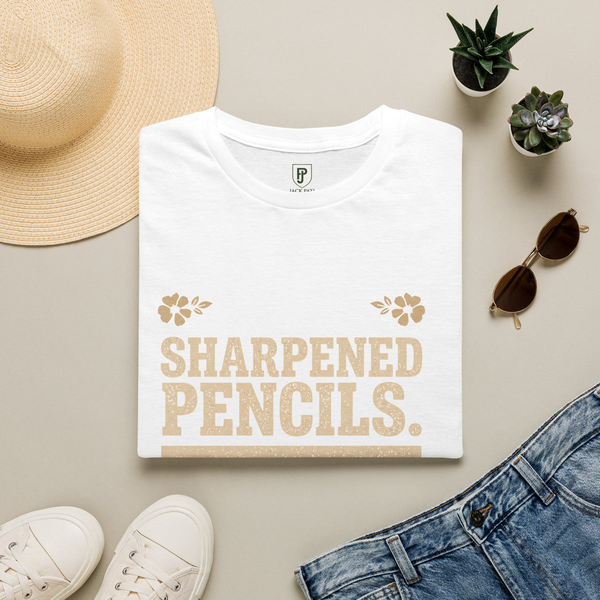 Sharpened Pencils T-Shirt — 'Sharpened Pencils. Dulled Spirits.' Vintage Teacher Graphic Tee