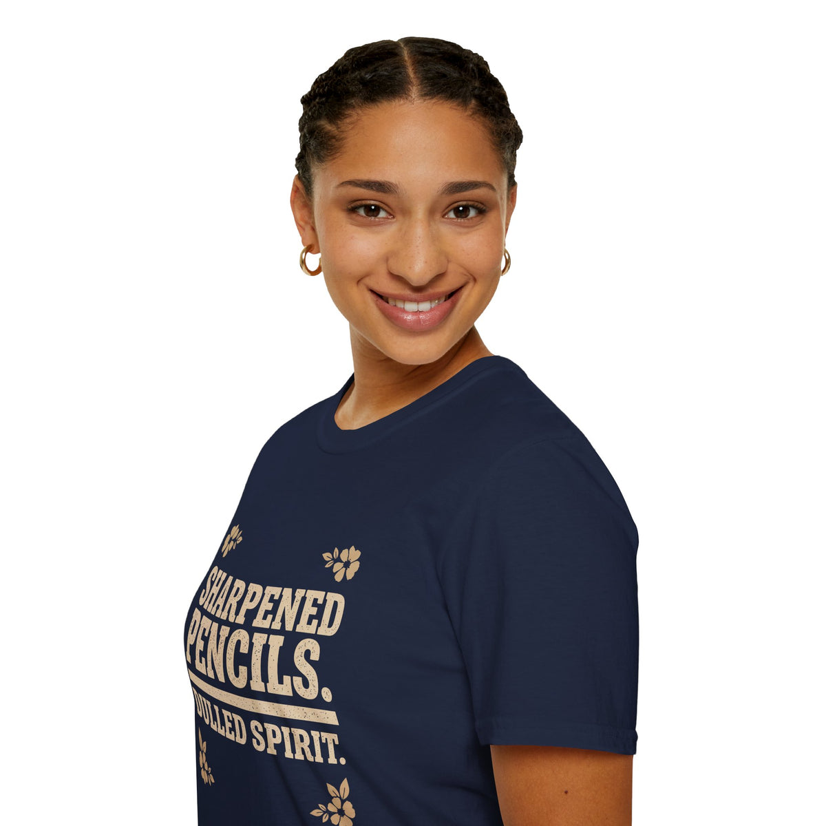 Sharpened Pencils T-Shirt — 'Sharpened Pencils. Dulled Spirits.' Vintage Teacher Graphic Tee