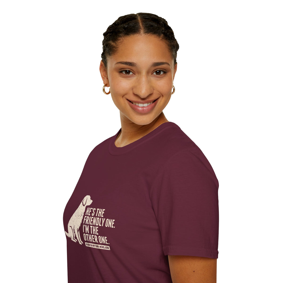 Dog Lover T‑Shirt — "He is the Friendly One" Graphic Tee