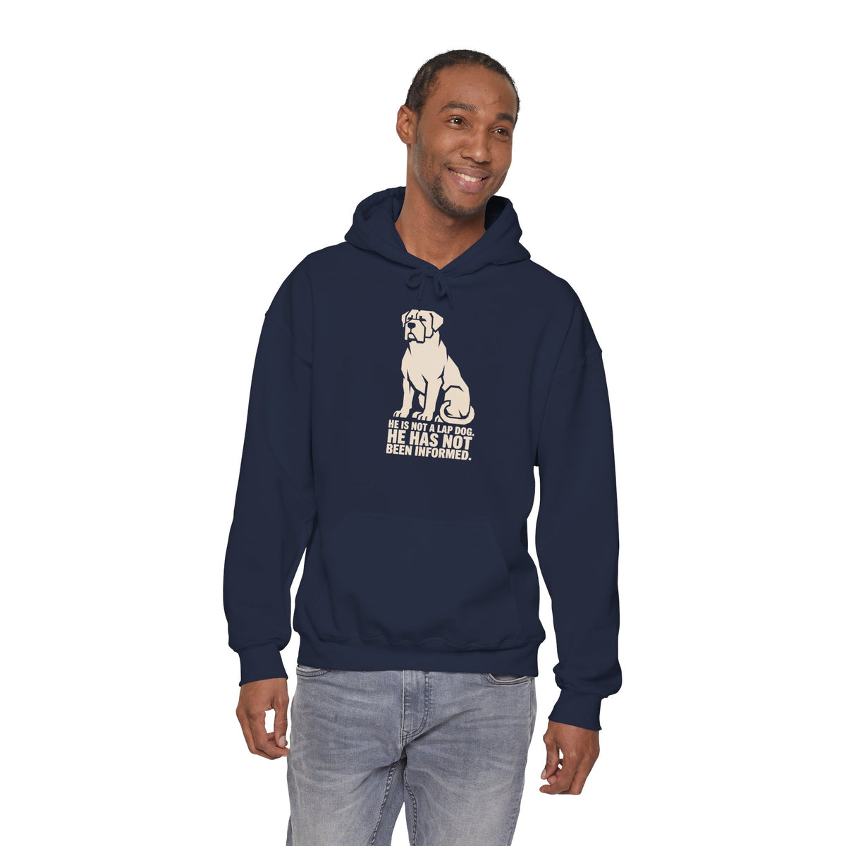 Dog Rescue Hoodie - 'He Has Not' Labrador Graphic Sweatshirt for Animal Lovers