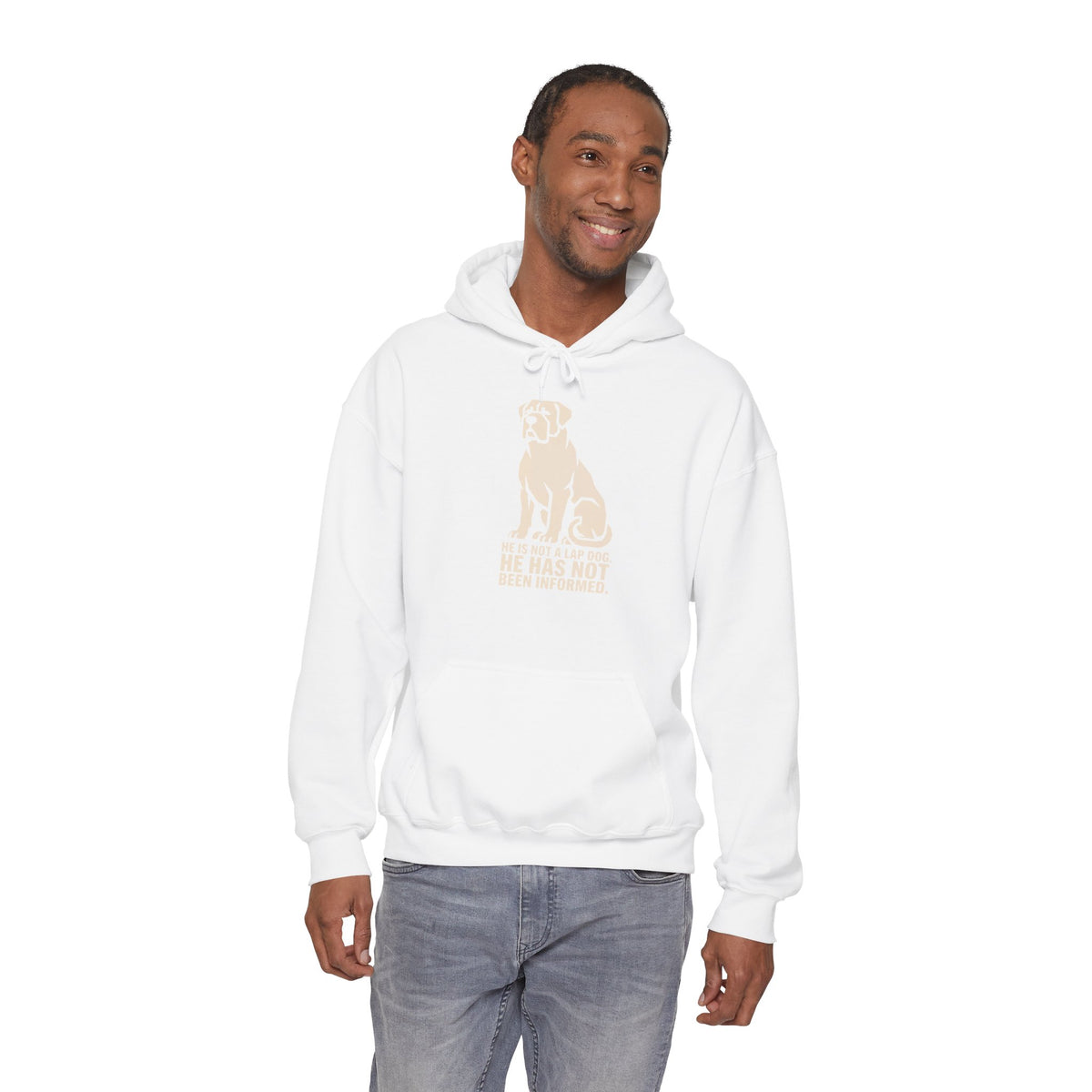Dog Rescue Hoodie - 'He Has Not' Labrador Graphic Sweatshirt for Animal Lovers