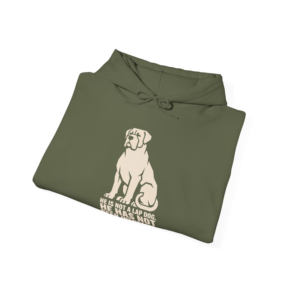 Dog Rescue Hoodie - 'He Has Not' Labrador Graphic Sweatshirt for Animal Lovers