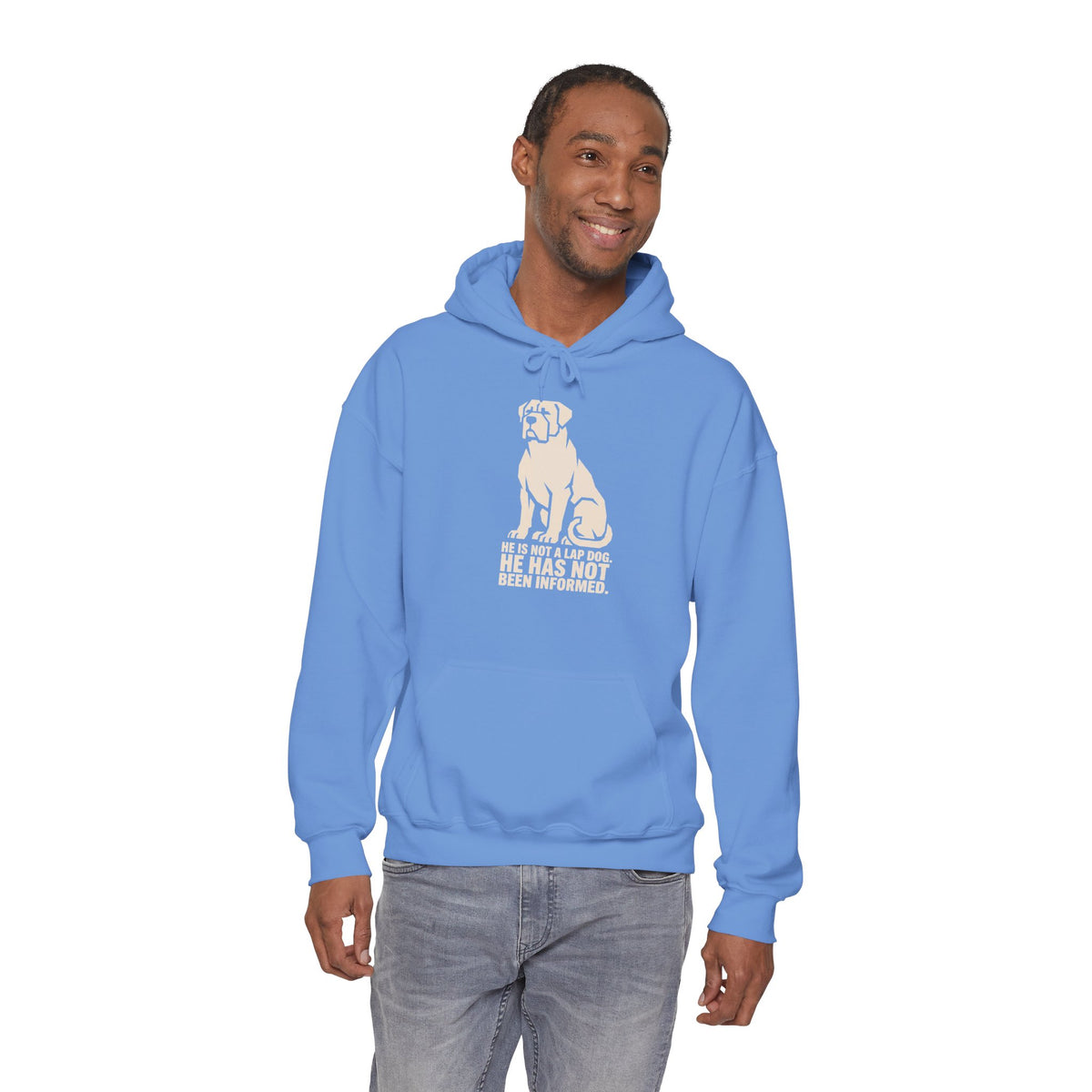 Dog Rescue Hoodie - 'He Has Not' Labrador Graphic Sweatshirt for Animal Lovers