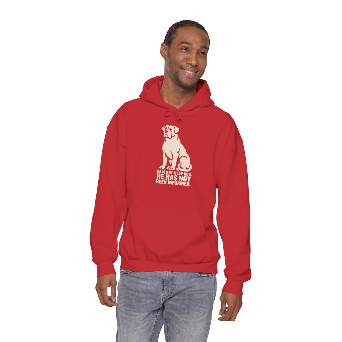 Dog Rescue Hoodie - 'He Has Not' Labrador Graphic Sweatshirt for Animal Lovers