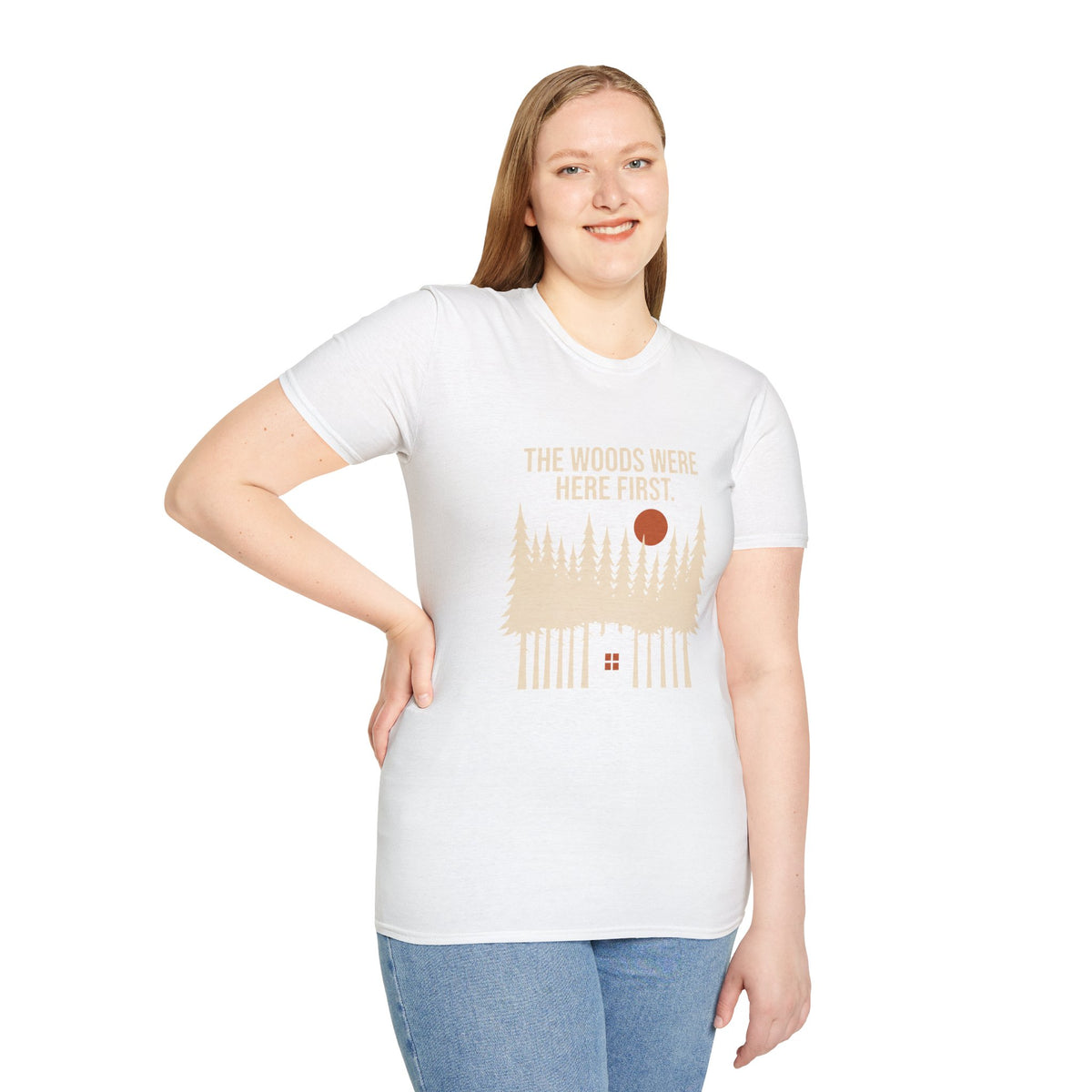 T-shirt — T-shirt graphique vintage "The Woods Were Here First"