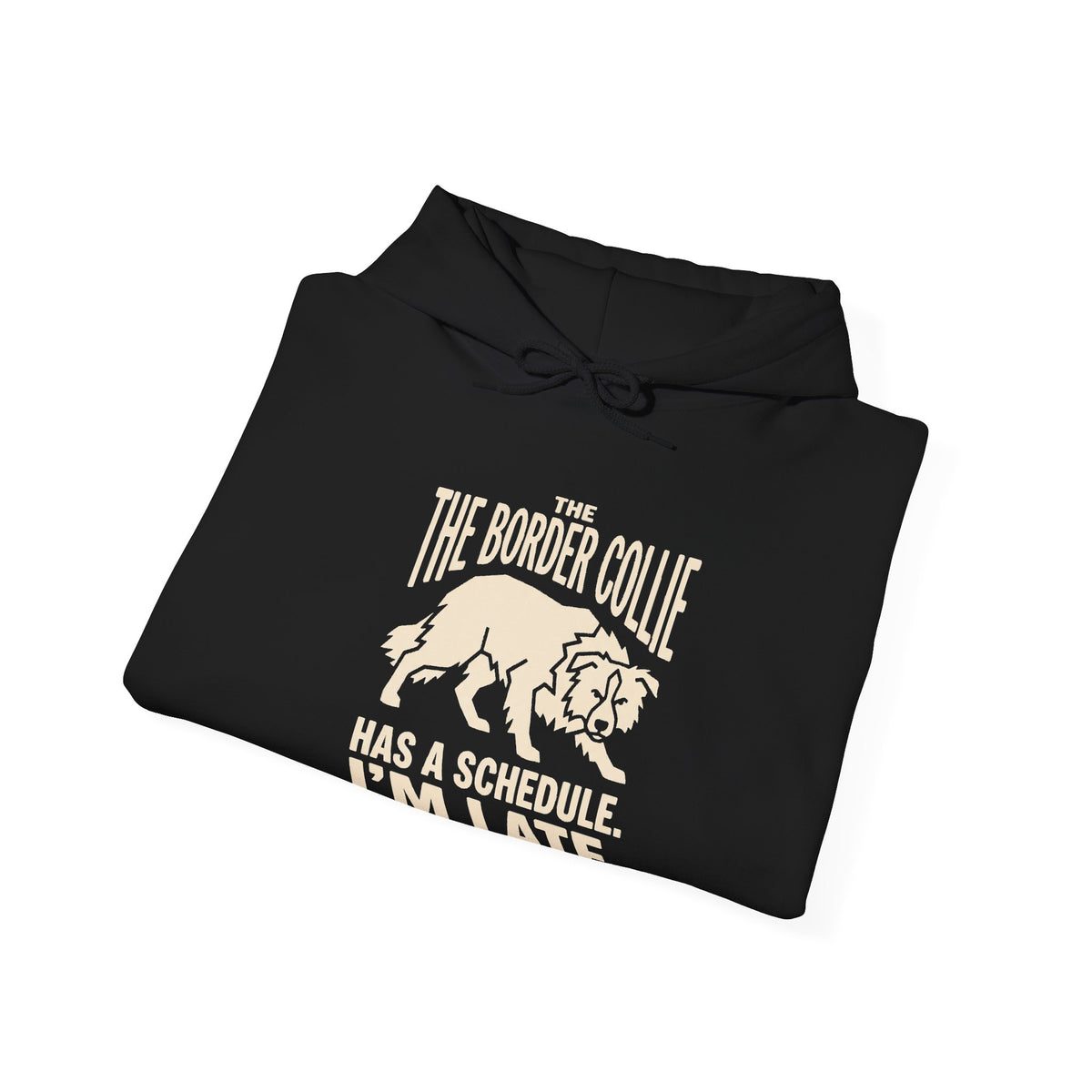 Hoodie - "Be More Gollie, Has A Schedule I'm Late" Retro Bear Graphic Hoodie