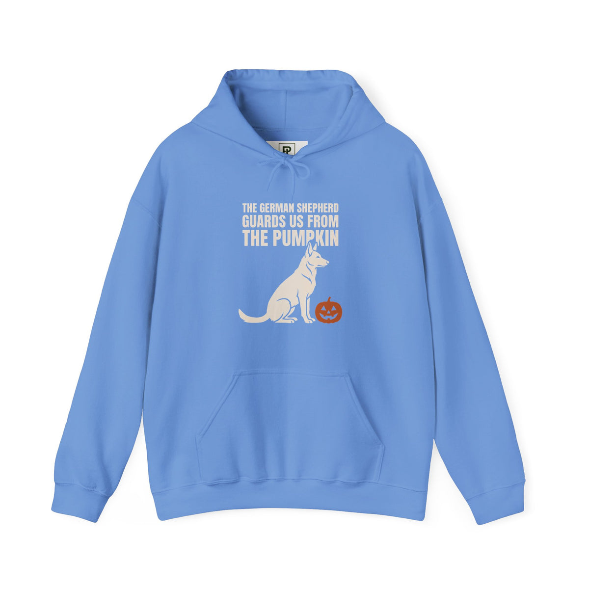 Halloween Kangaroo Hoodie — "She Thinks Her Siblings Are From the Pumpkin" Cute Fall Sweatshirt