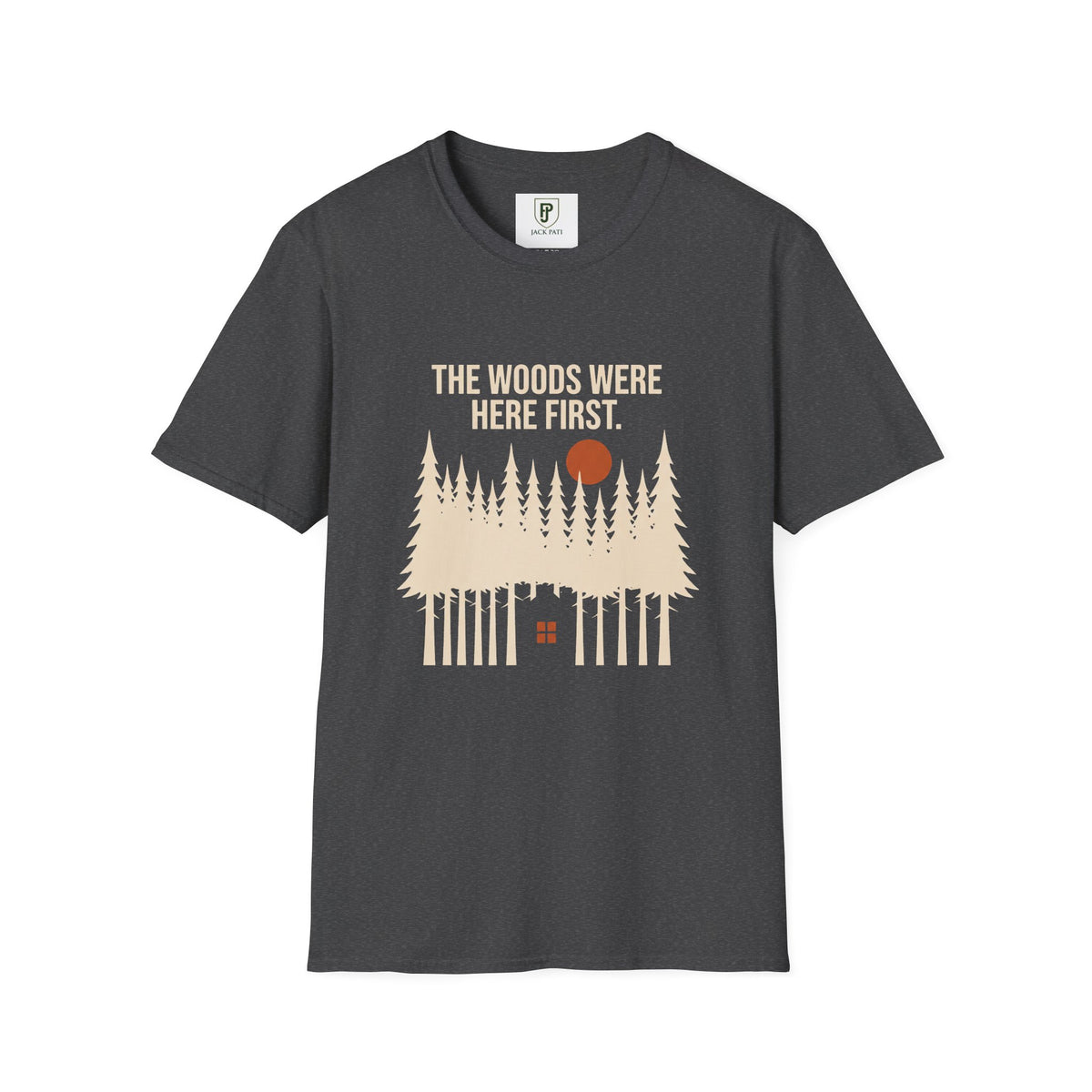 T-shirt — T-shirt graphique vintage "The Woods Were Here First"