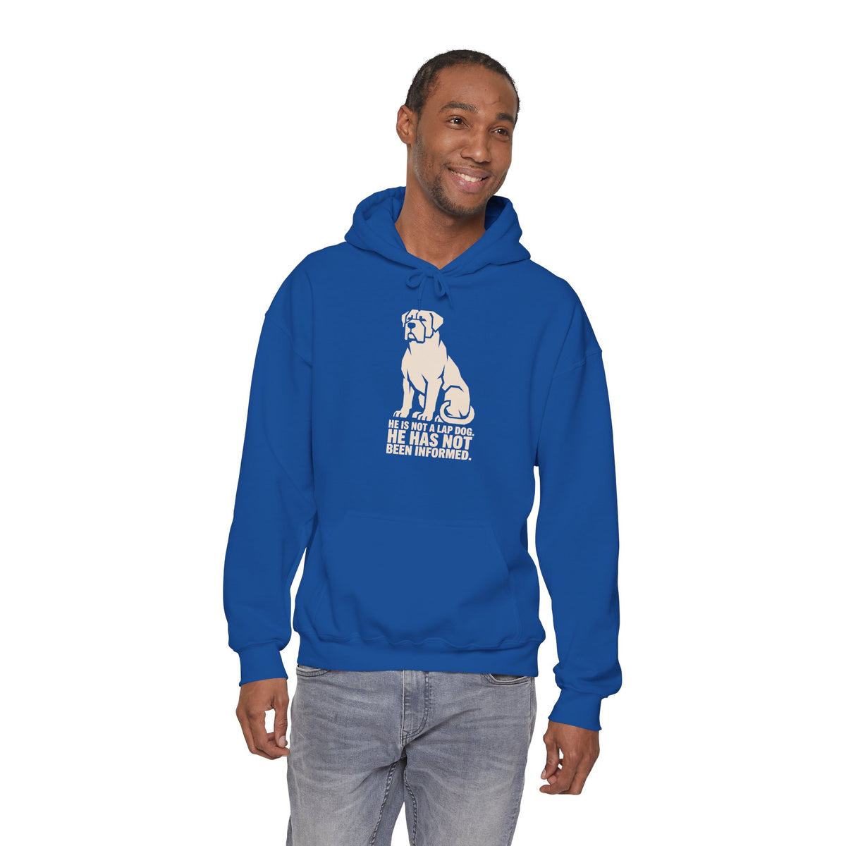 Dog Rescue Hoodie - 'He Has Not' Labrador Graphic Sweatshirt for Animal Lovers