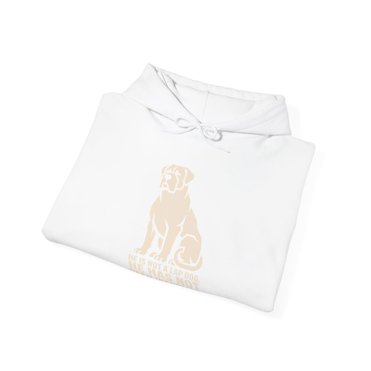 Dog Rescue Hoodie - 'He Has Not' Labrador Graphic Sweatshirt for Animal Lovers